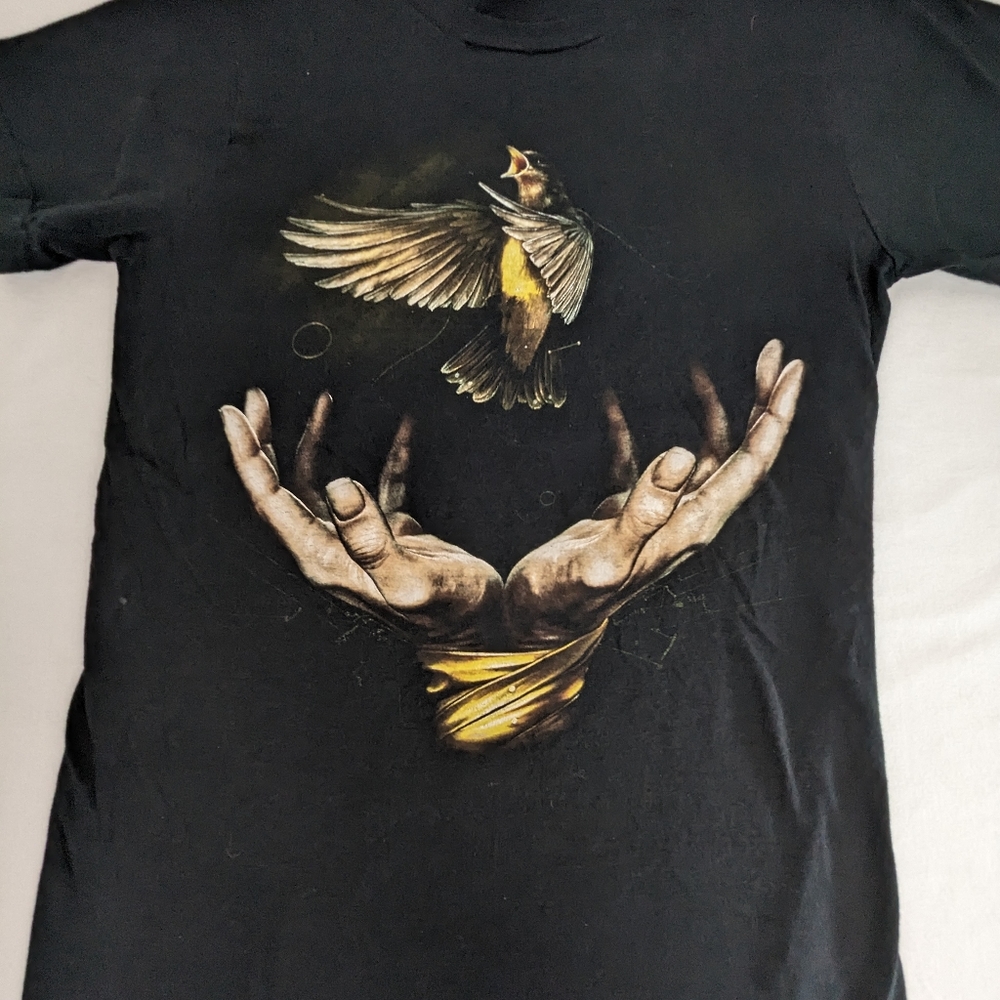 Imagine Dragons 2018 Bird & Hands Tour T-shirt Size Small Cities/States on Back